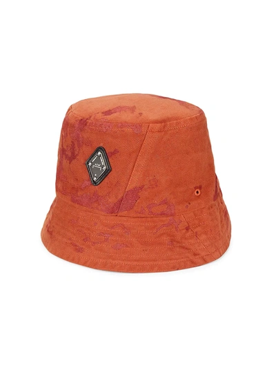 Shop A-cold-wall* Men's Diamond Bucket Hat In Rust Oxide