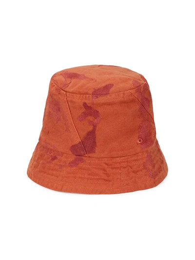 Shop A-cold-wall* Men's Diamond Bucket Hat In Rust Oxide