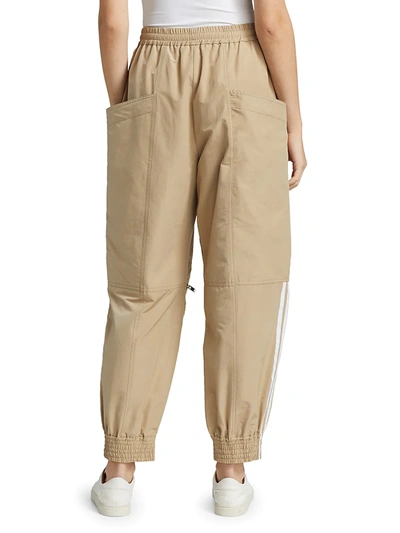 Shop Stella Mccartney Adidas X  June Khaki Zip Trousers In Bamboo