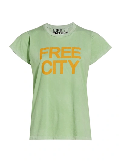Shop Free City Neighborhood Logo Tee In Green Gumm