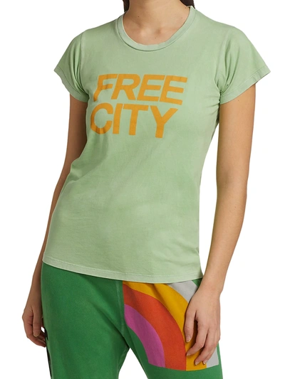Shop Free City Neighborhood Logo Tee In Green Gumm