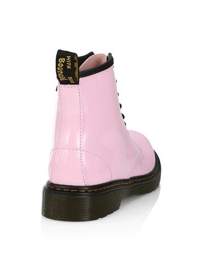 Shop Dr. Martens' Little Girl's And Girl's Grade School 1460 Patent Combat Boots In Pale Pink