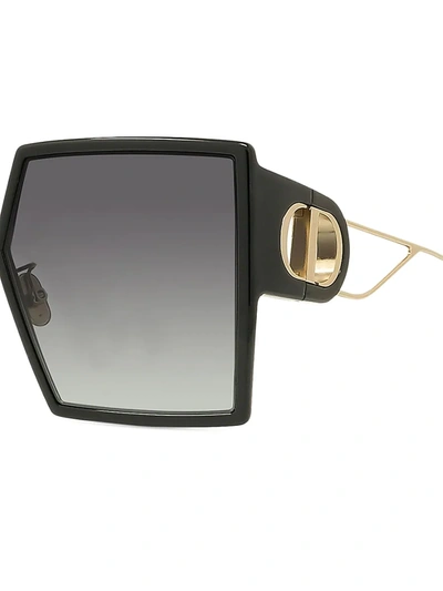 Shop Dior 30montaigne 58mm Square Sunglasses In Black