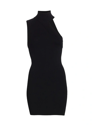Shop Alice And Olivia Kiki Cutout Sleeveless Dress In Black