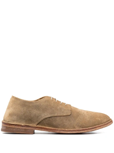 Shop Moma Round Toe Oxford Shoes In Neutrals