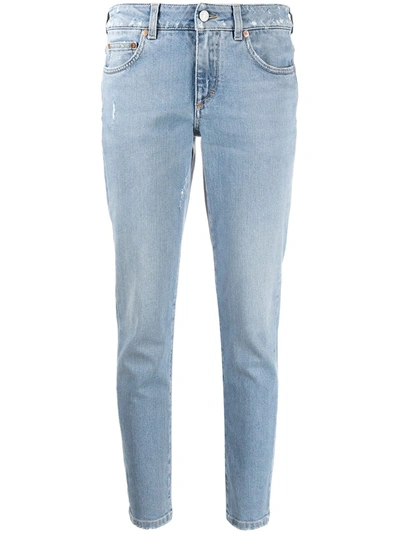 低腰紧身牛仔裤