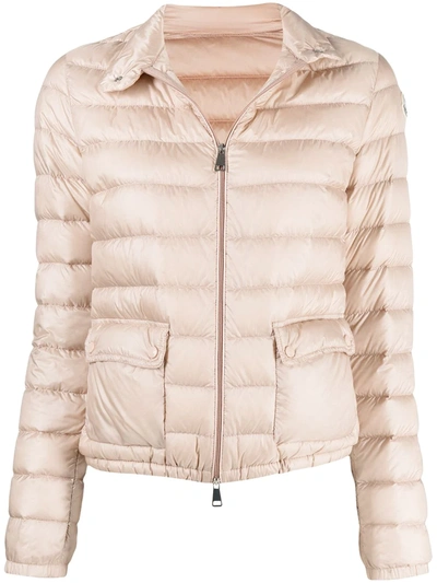Shop Moncler Lans Puffer Jacket In Pink