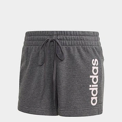 Shop Adidas Originals Adidas Women's Essentials Slim Shorts In Dark Grey Heather