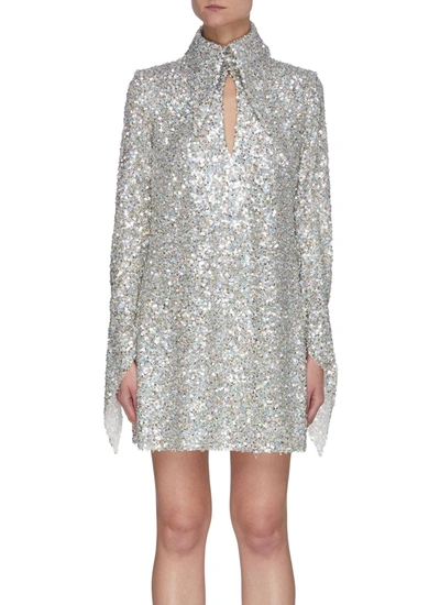 Shop 16arlington Sanaga' Sequin Mini Dress In Metallic