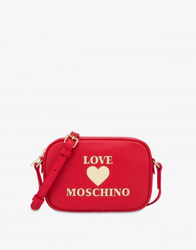 Love Moschino Shiny Padded Heart Camera Bag In Black | ModeSens