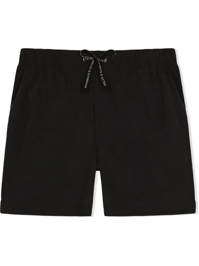 Shop Dolce & Gabbana Drawstring Swim Shorts In Black