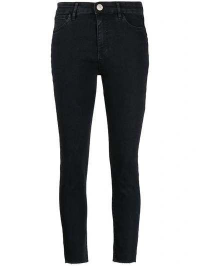 Shop 3x1 Five-pocket Cropped Jeans In Grey