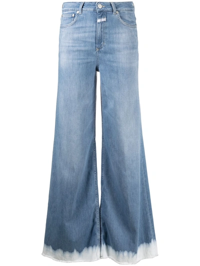 Shop Closed High-waisted Flared Leg Jeans In Blue