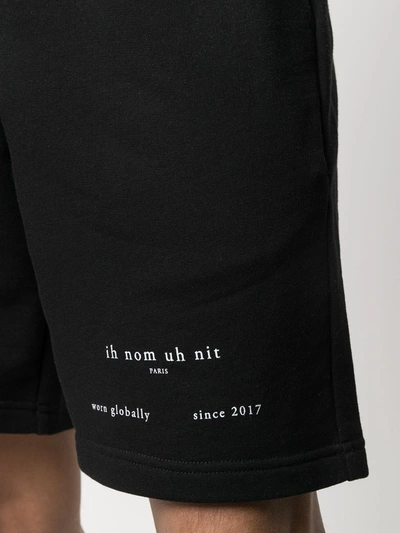 Shop Ih Nom Uh Nit Logo Cotton Shorts In Black