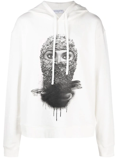 Shop Ih Nom Uh Nit Mask On Cotton Hoodie In White