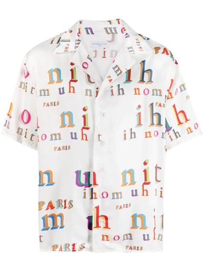 Shop Ih Nom Uh Nit Logo-print Short-sleeved Shirt In White