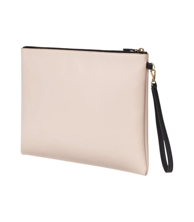 Shop Fendi Roma Large Flat Pouch In Neutral