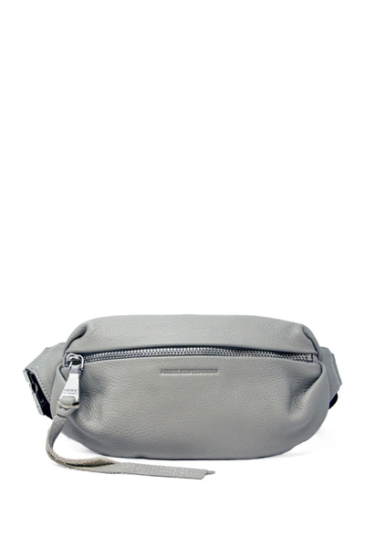 Shop Aimee Kestenberg Milan Leather Belt Bag In Elephant Grey