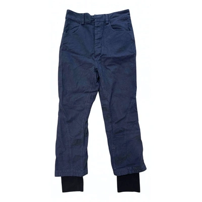Pre-owned Haider Ackermann Trousers In Navy