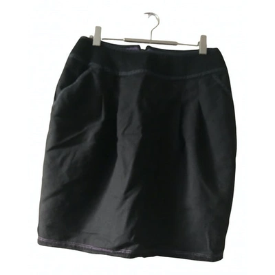 Pre-owned Zadig & Voltaire Wool Mini Skirt In Black