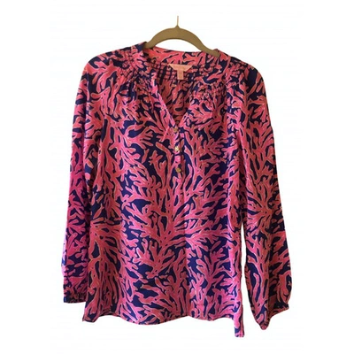 Pre-owned Lilly Pulitzer Silk Blouse In Multicolour