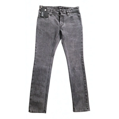 Pre-owned Just Cavalli Grey Cotton - Elasthane Jeans