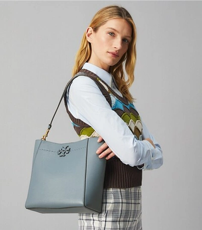 Tory Burch Mcgraw Leather Hobo In Brunnera
