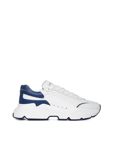 Shop Dolce & Gabbana Sneakers In Bianco Blu