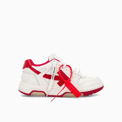 Shop Off-white Off White Womens Out Of Office Ooo Sneakers In White Red