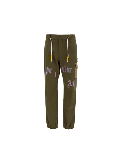 Shop Palm Angels Pants In Military Green