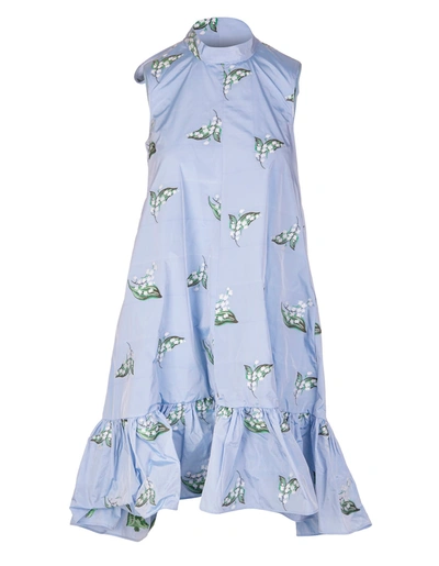 Shop Red Valentino May Lily Dress In Light Blue