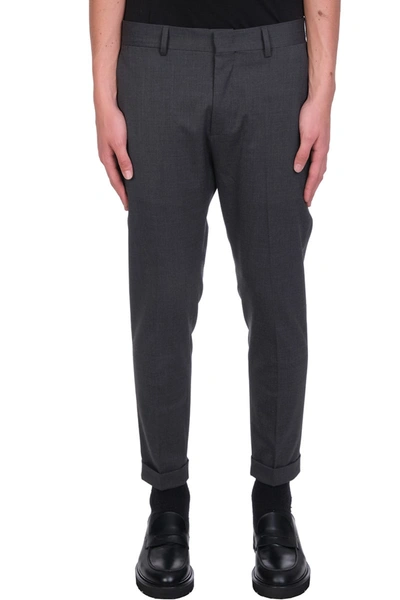 Shop Low Brand Cooper T1.7 Pants In Grey Wool