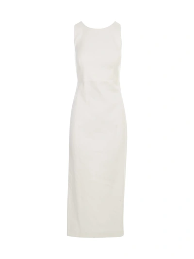 Shop Antonelli Pencil Sleeveless Dress In White