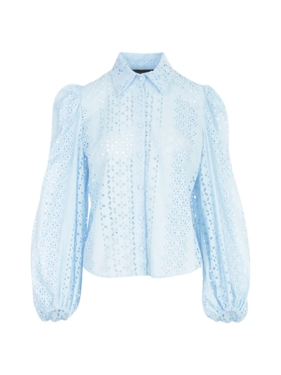 Shop Federica Tosi Sangallo L/s Shirt In Sky