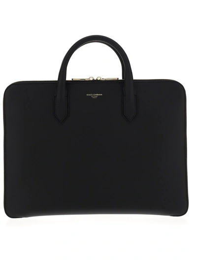 Shop Dolce & Gabbana Briefcase In Black