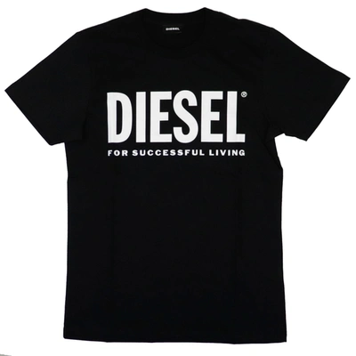 Shop Diesel Tjustlogo T-shirt In Black