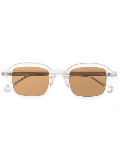 Shop Etudes Studio Illusion Square Sunglasses In Neutrals