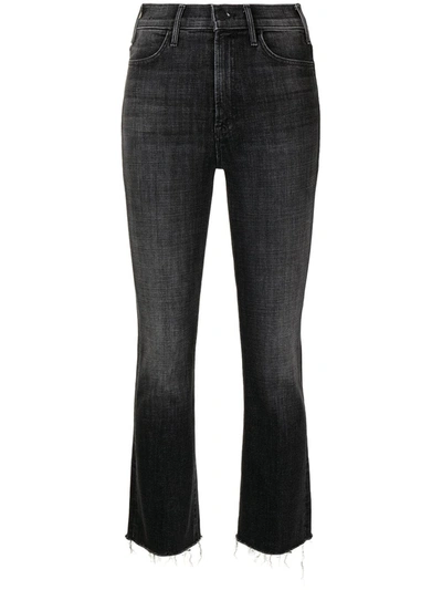 Shop Mother Hustler Straight-leg Jeans In Black