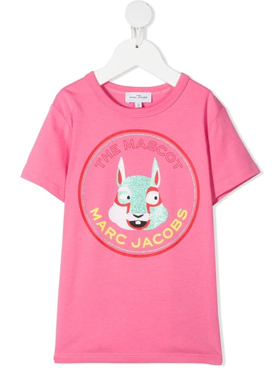 Shop The Marc Jacobs Logo-print Short-sleeve T-shirt In Pink