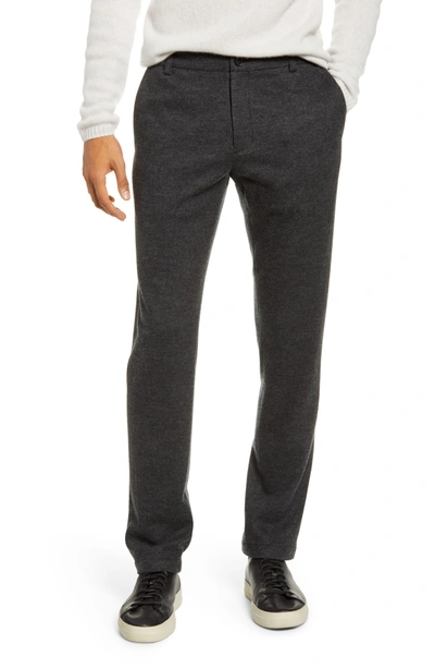 Shop Vince Relaxed Slim Fit Wool Blend Trouser Pants In H Charcoal