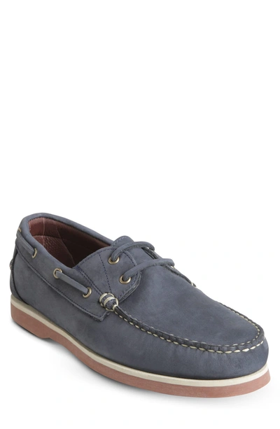 Shop Allen Edmonds Force 10 Boat Shoe In Blue