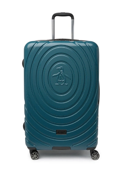 Shop Original Penguin Cycle 29" Hardside Spinner Suitcase In Teal