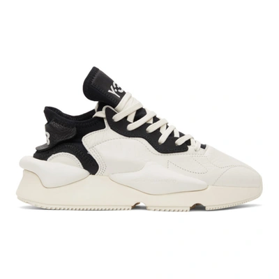 Shop Y-3 White & Black Kaiwa Sneakers In Corewhite/offwhite/b