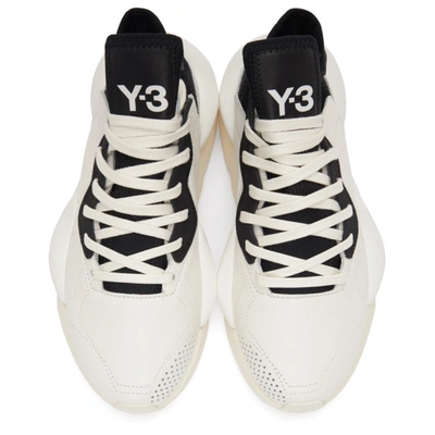 Shop Y-3 White & Black Kaiwa Sneakers In Corewhite/offwhite/b