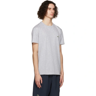 Shop Lacoste Grey Pima Cotton T-shirt In Cca Htrhgry