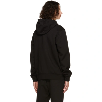 Shop Lacoste Black Bi-material Sport Zippered Hoodie In C31 Black