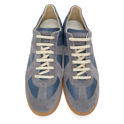 Shop Maison Margiela Blue Replica Sneakers In H8540 Jeans