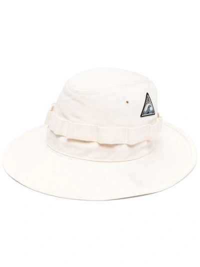 Shop Jil Sander Logo-patch Sun Hat In Neutrals