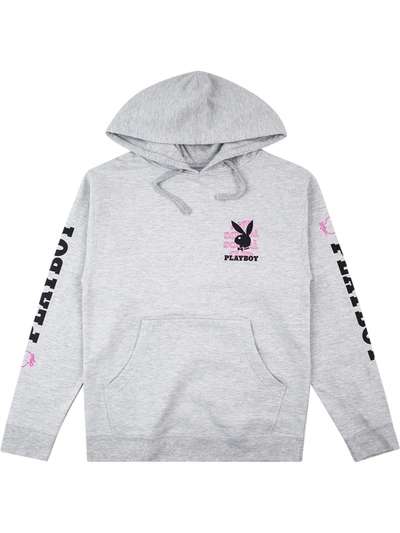 Shop Anti Social Social Club X Playboy Hoodie In Grey