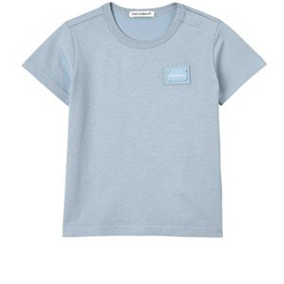 Shop Dolce & Gabbana Blue Logo T-shirt